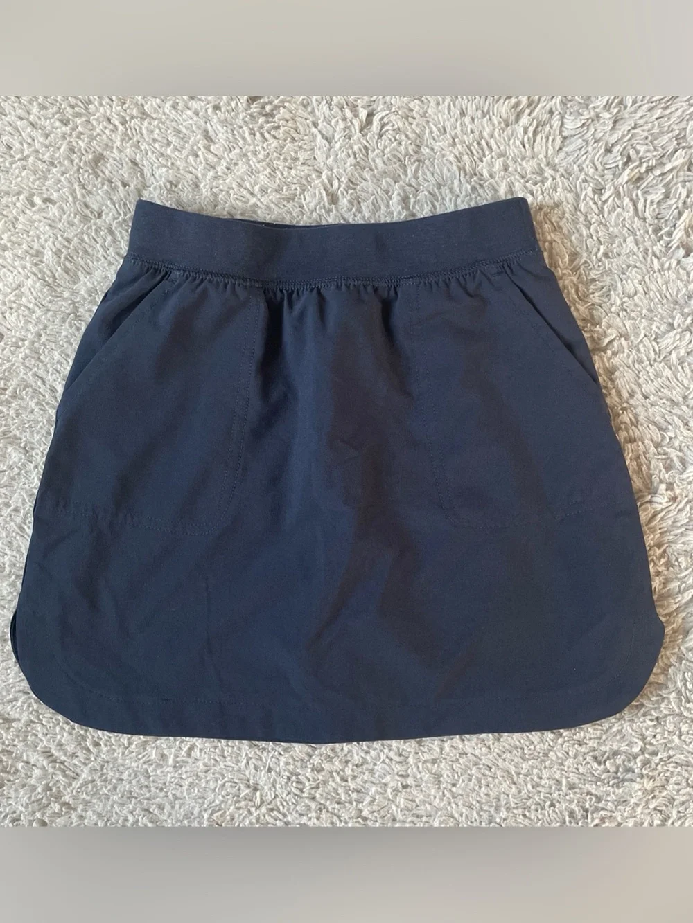 Izod Girls School Uniform Skirt Athletic Skort Pull On Navy Blue Size 7